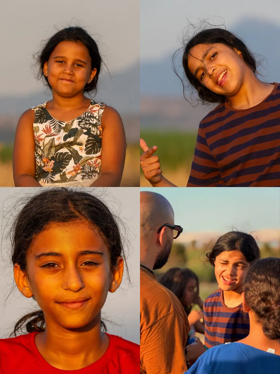 A collage of portraits of young participants