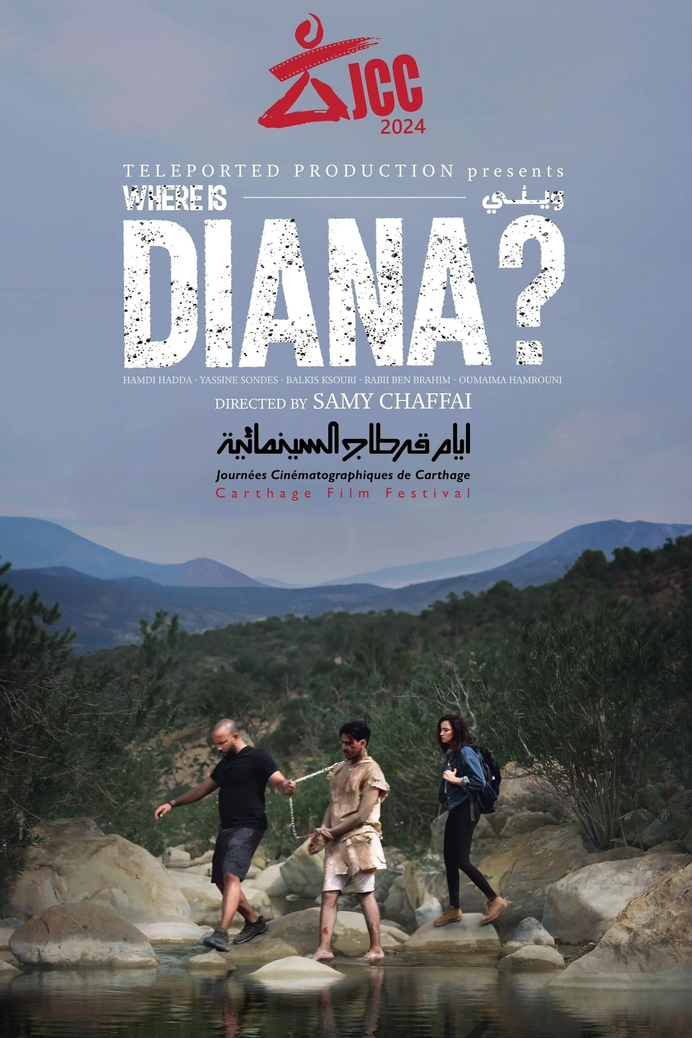 Where Is Diana? film poster featuring the cast
